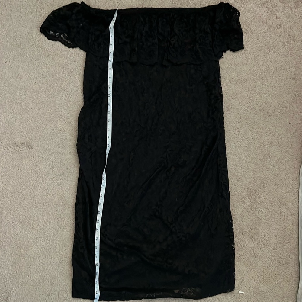 XL maternity black lace dress NWT pinkblush